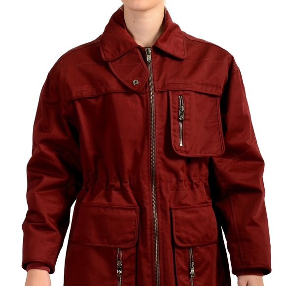 Scuderia Ferrari Women's Purple Full Zip Cotton Bomber Jacket US XS IT 38